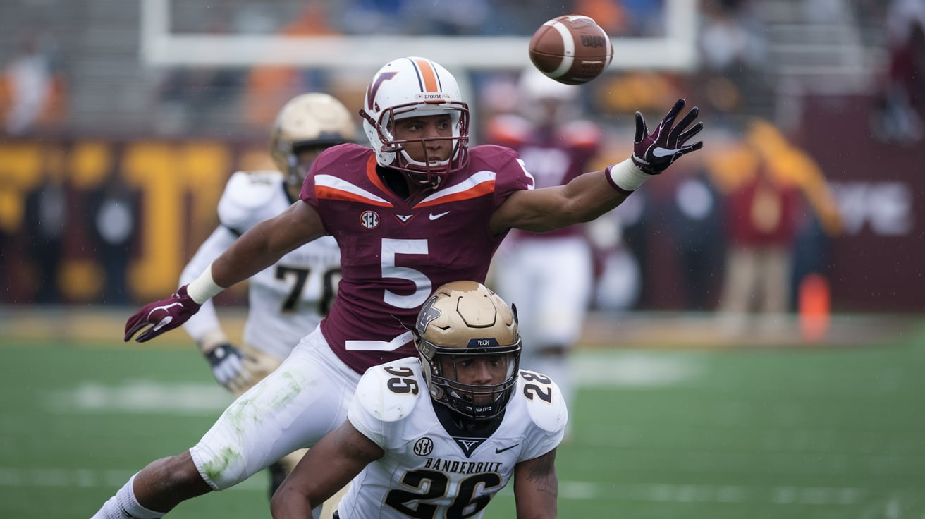 Virginia Tech Hokies Football vs Vanderbilt Football Match Player Stats