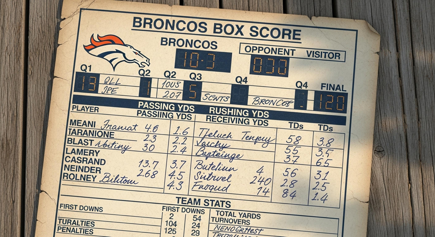 Broncos Box Score