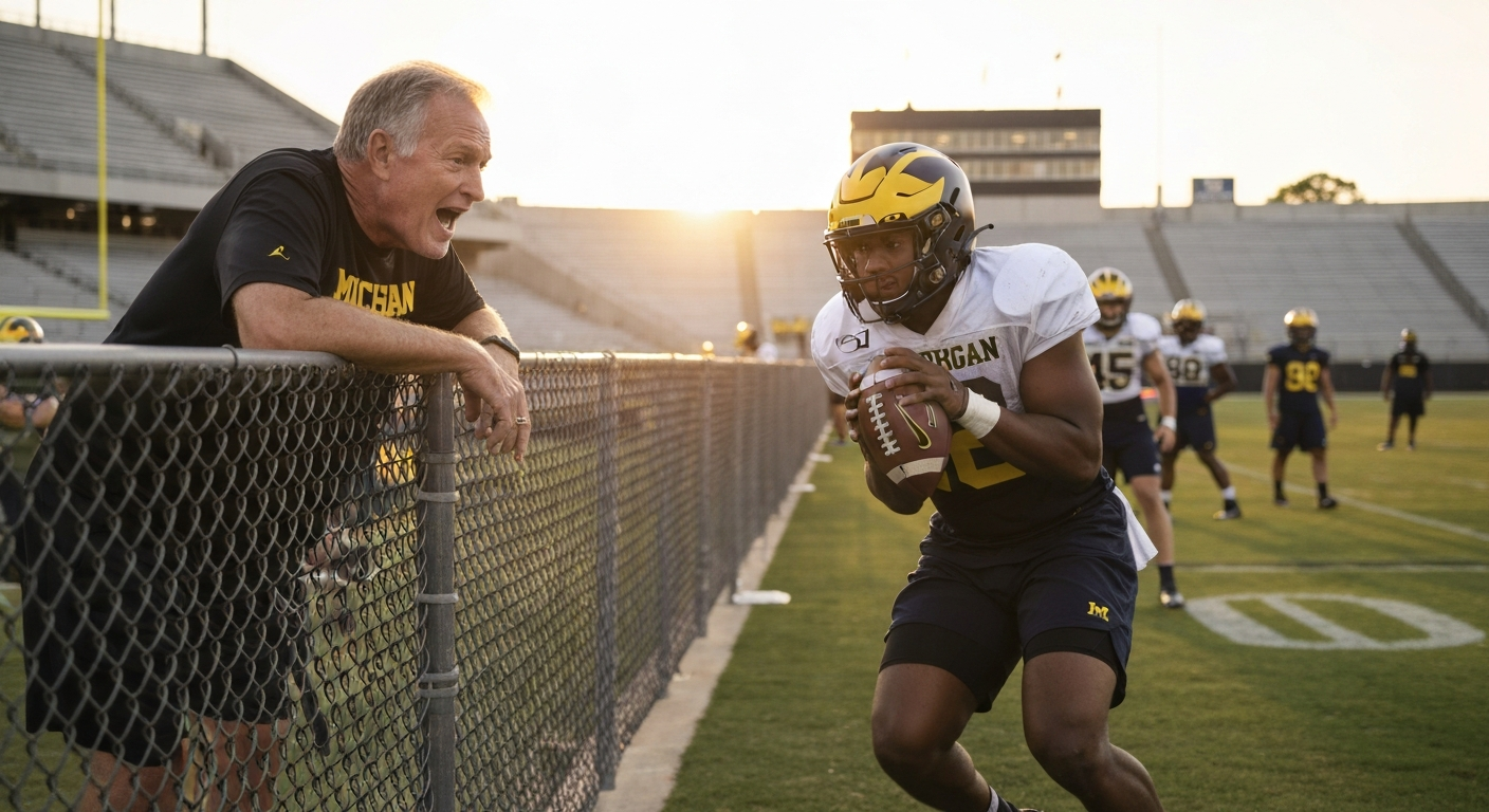 Jon Gruden Saw Michigan Football Practice Bryce Underwood