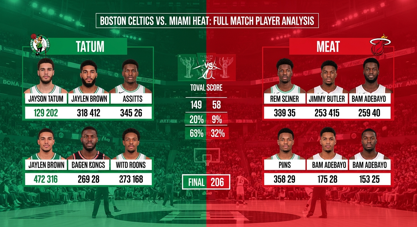 Boston Celtics vs Miami Heat match player stats