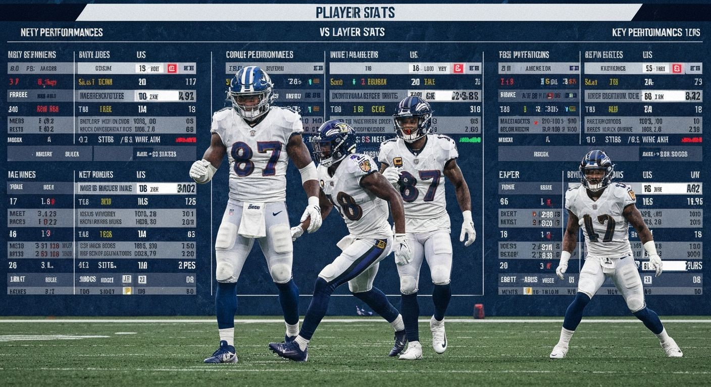 Indianapolis Colts vs Baltimore Ravens Match Player Stats