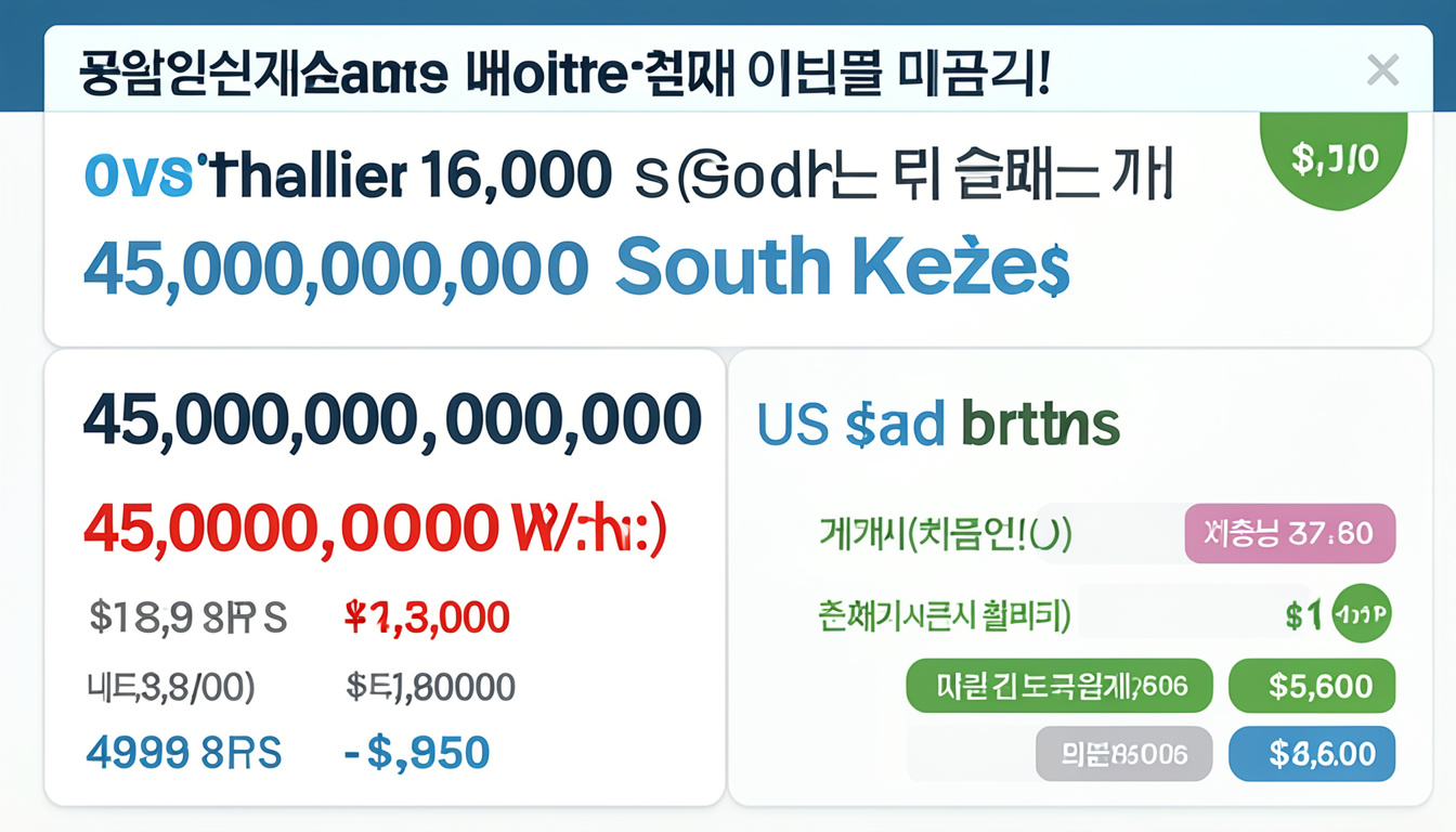 What is 45 Billion Won to USD Right Now?