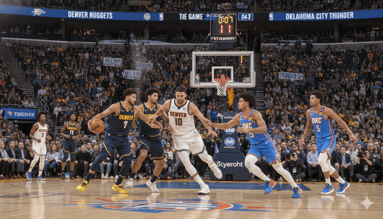 denver nuggets vs oklahoma city thunder match player stats